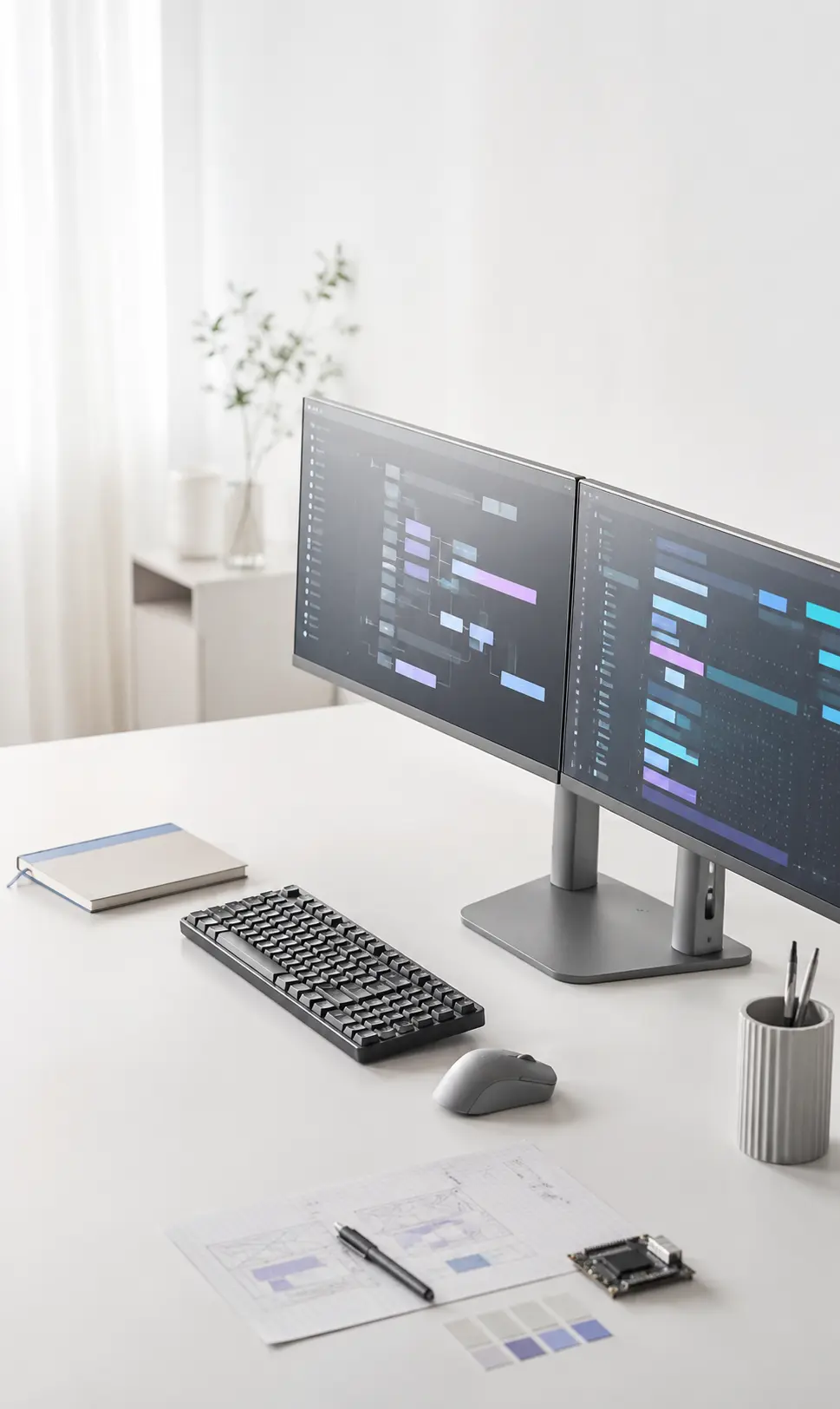 Écran affichant une interface de développement